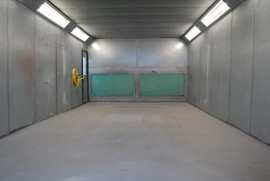 Our custom built oven for curing your bodywork repairs so to a like-new finish.